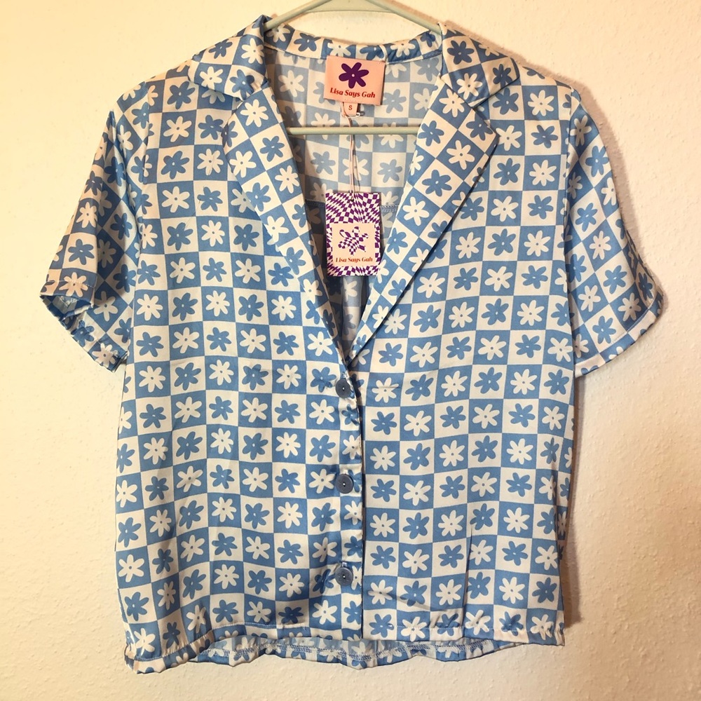 Lisa Says Gah x KJP Reese Collared Top